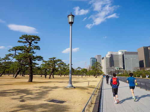 皇居ランのコースの魅力とは！荷物はどこにおく？注意点も解説