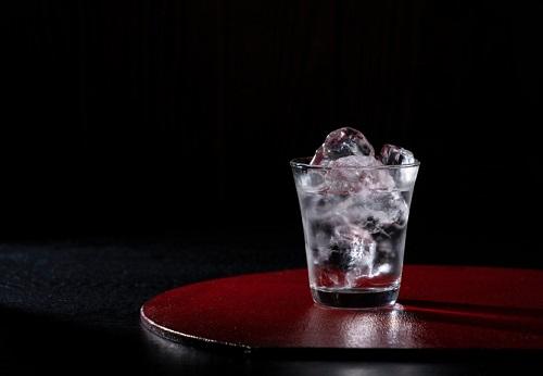 ショットグラスに入った氷とチャミスルのイメージ写真
